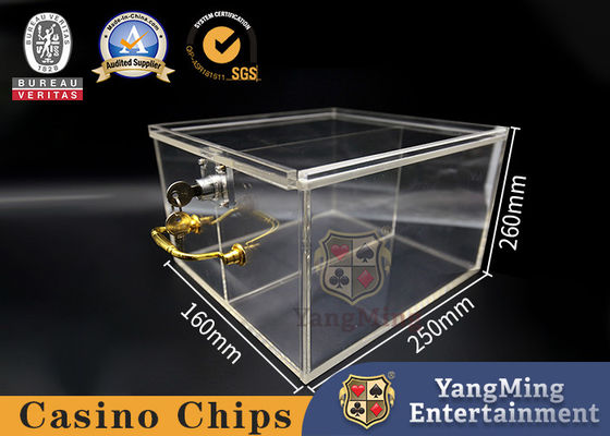 Acrylslot Chip Box Fully Transparent Poker Chip Card Handle Gift Box