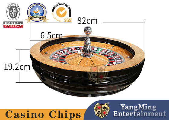 Solid Wood 82cm Manual Roulette Wheel Board Casino Customized Poker Table Games Top Wheel