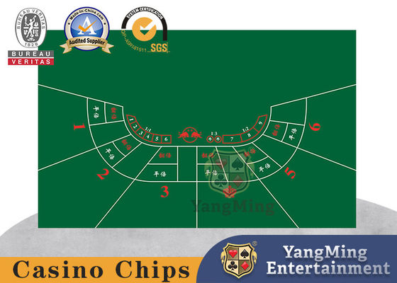 Zuidoost-Aziatische casino poker tafellakenstijl aangepast halfcirkel Bull Poker ontwerp