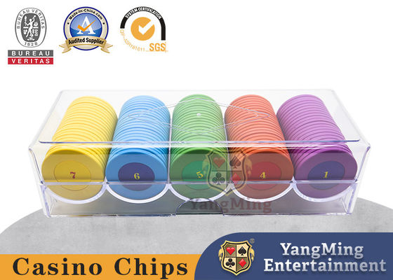 Texas Holdem Casino Chip Tray Zwarte kleur, comfortabele Touch Casino Chip Holder