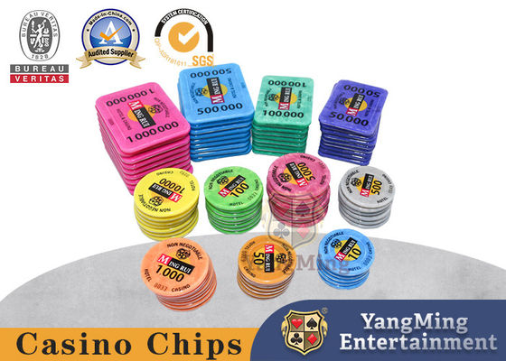 Nieuwe gedefinieerde RFID casino tafel Acryl kristal poker chip set met 760 chip dragers