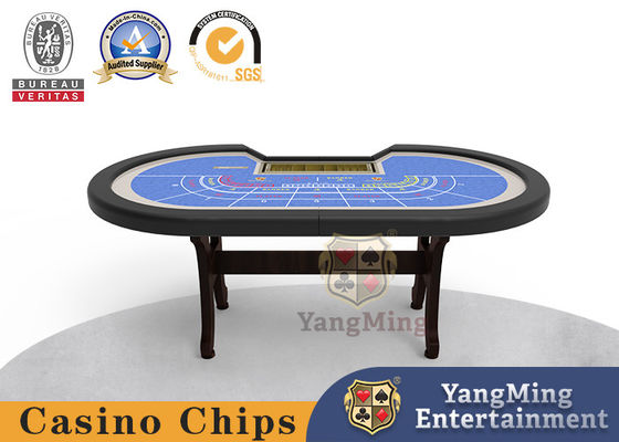 8-persoons Baccarat H-Leg Folding Poker Table Baccarat tafel kan nieuw worden aangepast