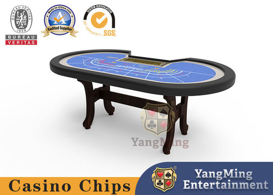 8-persoons Baccarat H-Leg Gambling Poker Table Tablecloth Spel Kleur kan worden aangepast