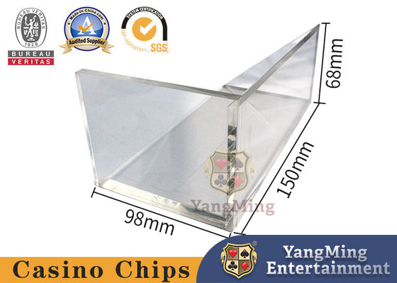 Texas Hold'em Poker Triangle Waste Card Box Acht dekken Poker Waste Card Box Accessoires