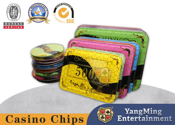 Baccarat Chip Currency, Acrylic Hot Stamping Crystal Poker Table Game Chips Kan worden aangepast