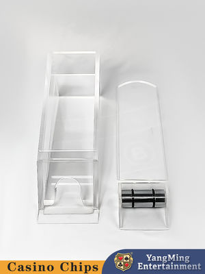 Persoonlijke 8 paar baccaratkaartmachines, transparante acryl poker tafels.