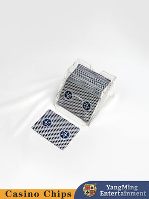 Volledig transparante 2-pack poker dealer Acryl Black Jack tafelkaart dealer