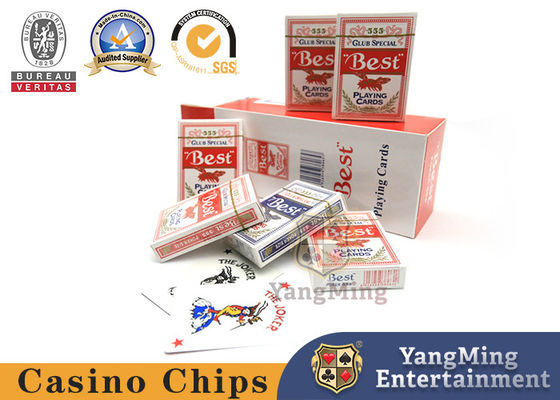 555 Red Blue Bee Poker Casino Baccarat Texas Tafelspel 280g Blue Core Poker Cards