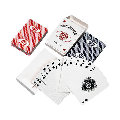 310g Duitse Blackchip Casino Poker Cards Customized Twee kleurontwerp Baccarat Dragon Tiger Poker Tafelkaarten
