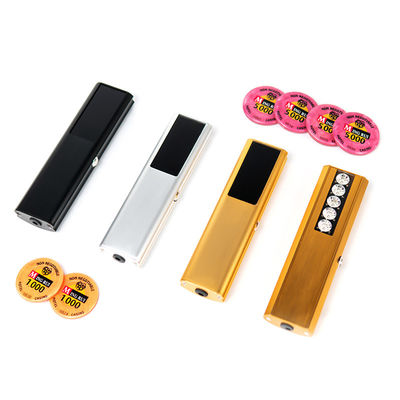 Goud Zwart Draadloos Opladen Poker Chip Code Checker Casino Baccarat Poker Table Games