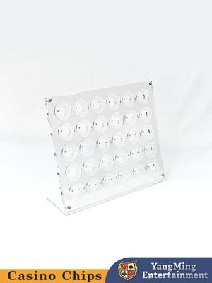 30 stuk Acrylische Doorzichtige Poker Chip Display Rack 40mm Ronde Roulette Goktafelspel