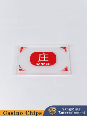 Acrylische bevroren baccarat gokkast spel Chinees Engels Banker Speler Marker