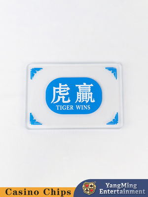 Draak en tijger poker tafelmarker gokken tafelspelen Chinees en Engels zijde-schermprinten