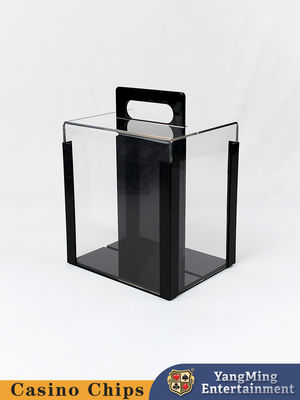 40mm Acrylic Poker Chip Case Baccarat Gambling Table Game Texas Clay 1000 Yard Chip Box