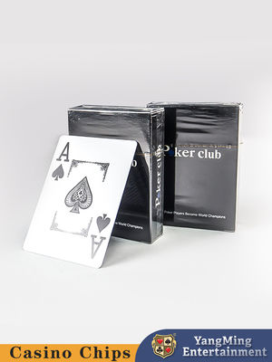 Nieuwe lancering Poker Grote twee-kleurige plastic speelkaarten Hoog waterdicht Grote letters Bloemendruk speelkaarten