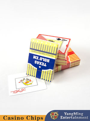 Voorraad Texas Grote letters Gefrostte plastic kaarten Poker Tafelspel Tafel Top Spelkaarten