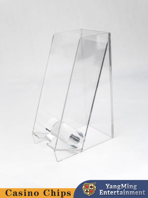 8 sets van poker kaarthouder, volledig transparante acryl baccarat poker tafelbox