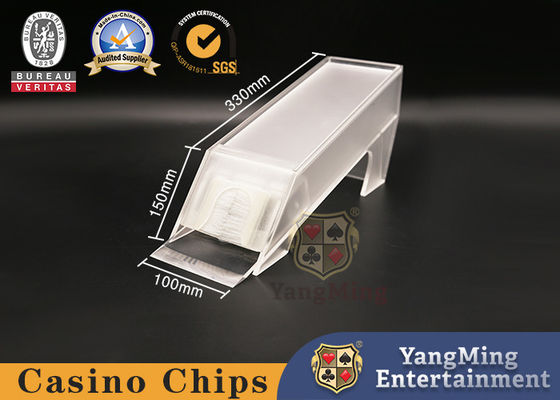 8 Deck van speelkaarten Plastic kaarten Acryl Frosted Casino tafel dealer Aanpasbaar