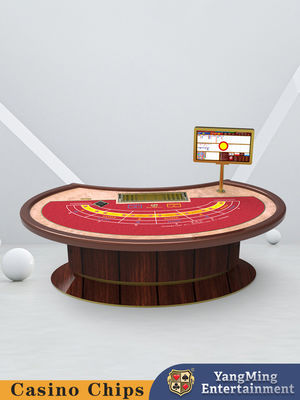 Fabriek aangepast ovale treadle Lucky Six baccarat tafel Entertainment & Leisure Club Poker tafel