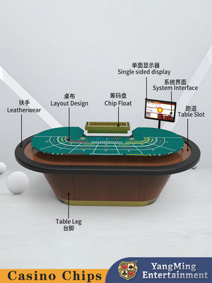Poker Casino Solid Hout Baccarat Tafel Poker Spel Chips Schaken Tafel