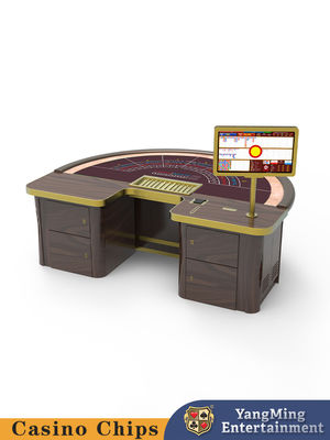 Gepersonaliseerd ontwerp Halve cirkelvormige Baccarat Casino Poker Tafel Kaart Spelen Schaken Tafel Fabrikanten Spot Op maat