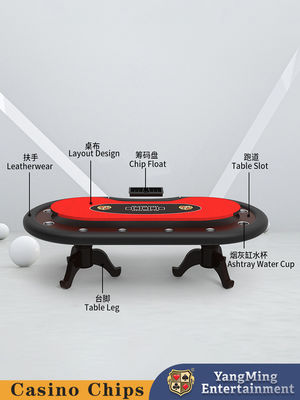 Gepersonaliseerde Solid Wood Tiger Leg Poker Table Entertainment Poker Game Texas Tournament Speciale Tafel