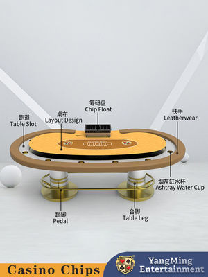 Fabrikant Geüpgraded tot een Erwtvormige Texas Hold'em Tafel Blackjack International Game Chess Club Tafel