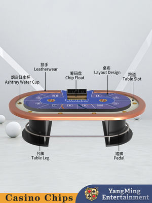 Halve ronde metalen barbeschermer Texas Hold'em Poker tafel Entertainment Leisure Club Poker Game Table