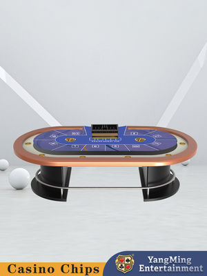 Fabrikant Voorraad Halve ronde metalen bar Guard Texas Hold'em Poker Table Entertainment Leisure Casino Poker Game Table