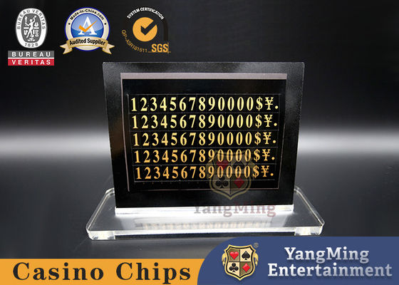 Op maat gemaakte stijl Blackjack LED Elektronische tafellimiet Casino tafel Bet Limit Sign Card