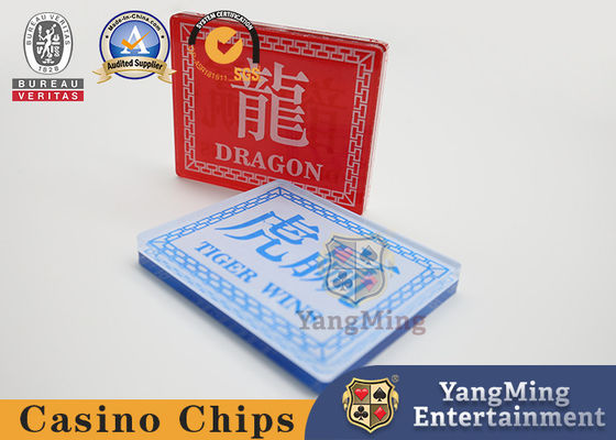 Gambling Casino Dragon Tiger Poker Games Marker 8 Decks Kaartspelen Wint Dealer Button