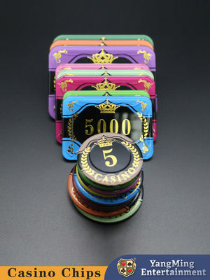 De Kroon die van het tarweoor het Acryl UVlicht van Chips Custom Purple van de Casinopook bronzen