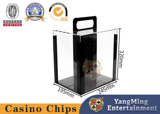Fabriek Groothandel Custom Size 1000 stuks 40mm Chips Carrier Poker Chips Case Clear Acrylic Poker Chip Carrier Box
