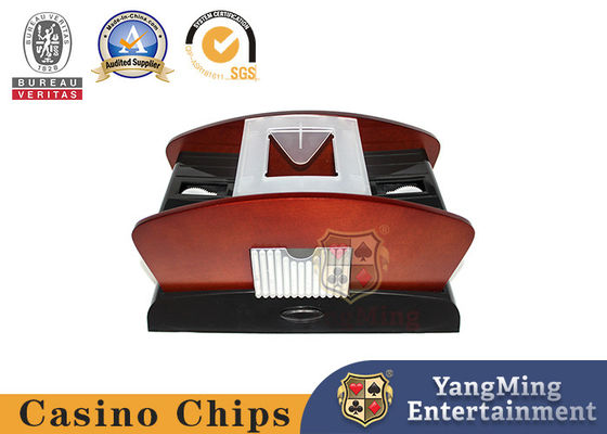 Fabriek Direct Verkoop Log Kleur Battery Power Universele Kaart Shuffler Texas Holdem Tafel 2 sets van Kaart Automatische Shuffler