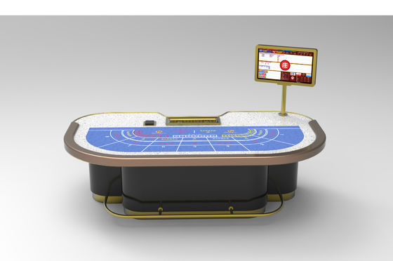 Nieuwe Upgraded Poker Chip Game Table 7 People Baccarat Dragon Tiger Table Standaard Texas Toernooi Table