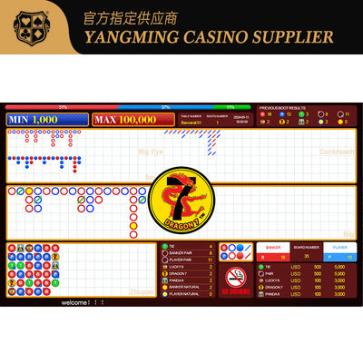 Nieuw geüpgraded animatie scherm Chinees en Engels tweetalig Schakelen Casino Baccarat Software Systeem