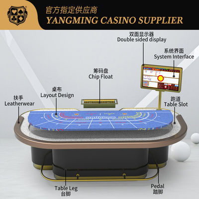 Op maat gemaakte barbeschermer Baccarat tafel Entertainment Leisure Club Poker Game Table Table