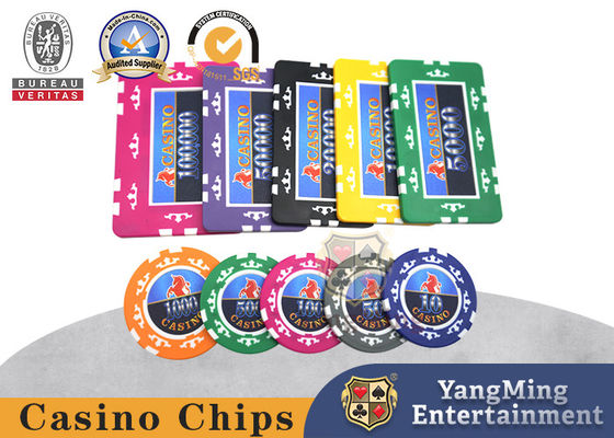 760 Stickers van de Kronenverenigde staten van PCs Acht anti-Vervalst Chip Set-ABS Kern Clay Chips Texas Hold hen Spaanders