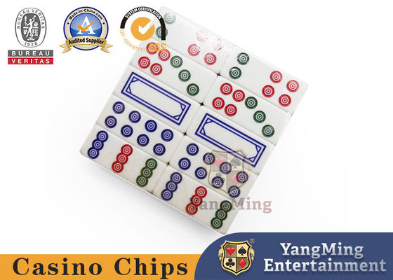 Internationale goktafel Paijiu No. 20 slijtvast Melamine Domino Pai Gow met dobbelstenen