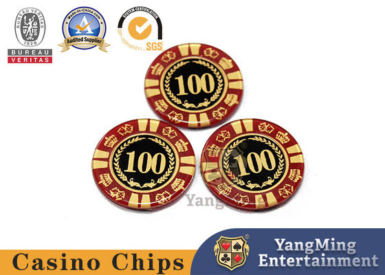 Hoge transparante kristal acryl pokerchips vlek Anti - vervalsing
