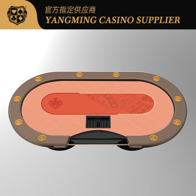 Modern Casino Oval Metal Treadle Pokertafel Voor Pokertafels Gambling Room Gamers