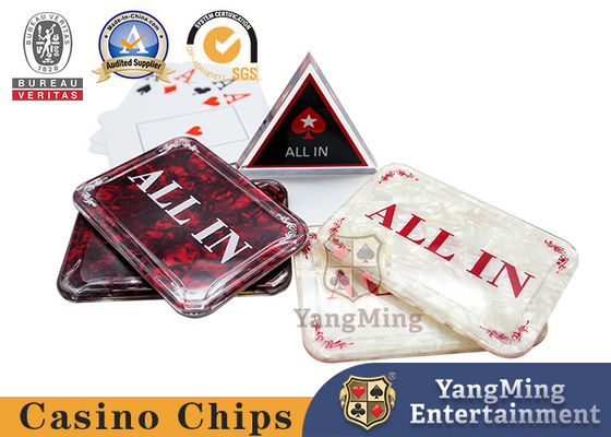 HOT SALE 1PCS Acryl Baccarat ALL IN Button Poker Cards Guard Casino Casino Table Bet merk