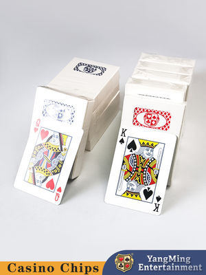100% Blauw Zwart CMYK Papier Reclame Poker Custom Printing Casino Spelkaarten Met Custom Logo