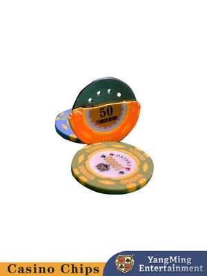 600 stukjes Texas Iron Core Clay Patch Chip Set Casino Poker Table Top Chip