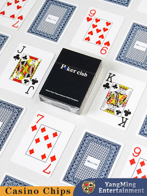 PVC plastic grote speelkaarten gedrukt 33 kaarten zwarte doos voor Texas Hold'Em spel