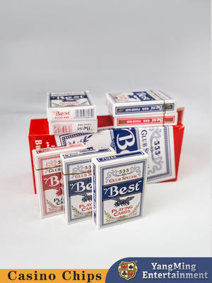 Beste 555 Blue Core Kaarten 100% Kaarten van de Poker Club 3.3mm Thinkness Factory Stock