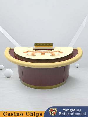 Hoge kwaliteit Groothandel Standard Half Round Blackjack Table Casino Club Poker Gaming Table