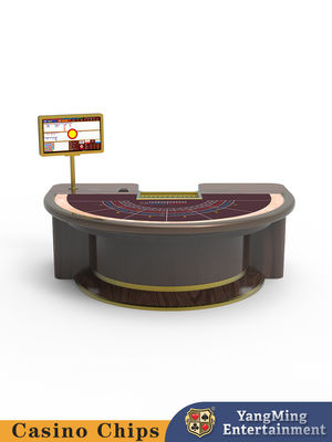 Hoogstandaard casino tafel solide hout halfcirkelvormige treadle baccarat tafel entertainment ontspanning poker spel tafel