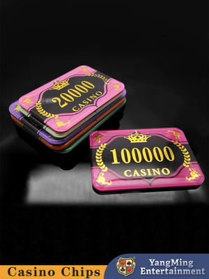 Fabriek gepersonaliseerde poker violette anti-valse chips casino poker tafel spel tafel chips