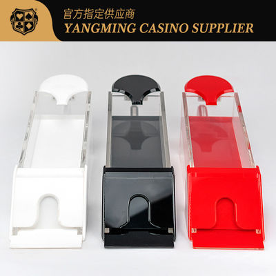 Drie kleuren beschikbaar Acryl Translucent 8 Deck Poker Card Dealer Shoes Casino Entertainment Poker Table Top Dealer Shoes